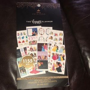 👑 NWT Happy Planner Disney Princess Sticker Book